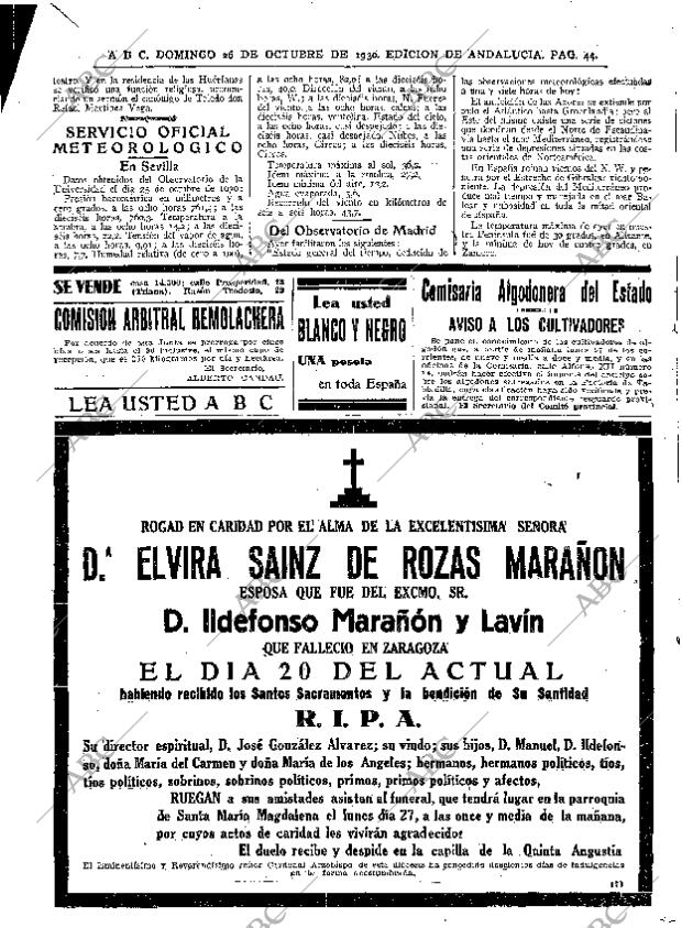 ABC SEVILLA 26-10-1930 página 34