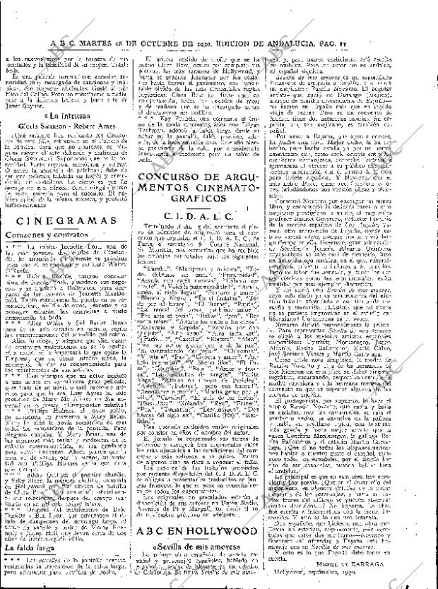 ABC SEVILLA 28-10-1930 página 11