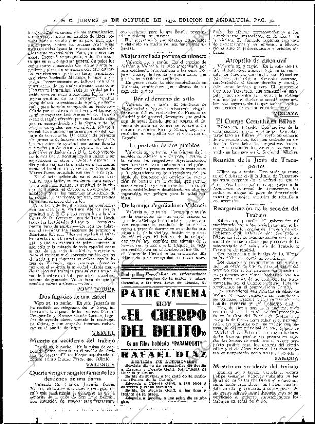 ABC SEVILLA 30-10-1930 página 30