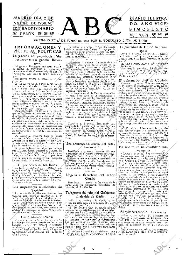 ABC MADRID 02-11-1930 página 23