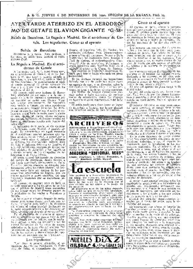 ABC MADRID 06-11-1930 página 19