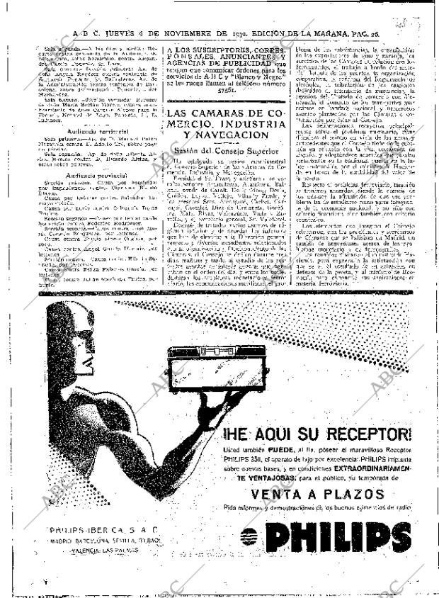 ABC MADRID 06-11-1930 página 26