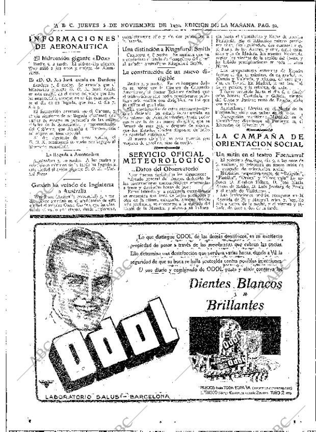 ABC MADRID 06-11-1930 página 30