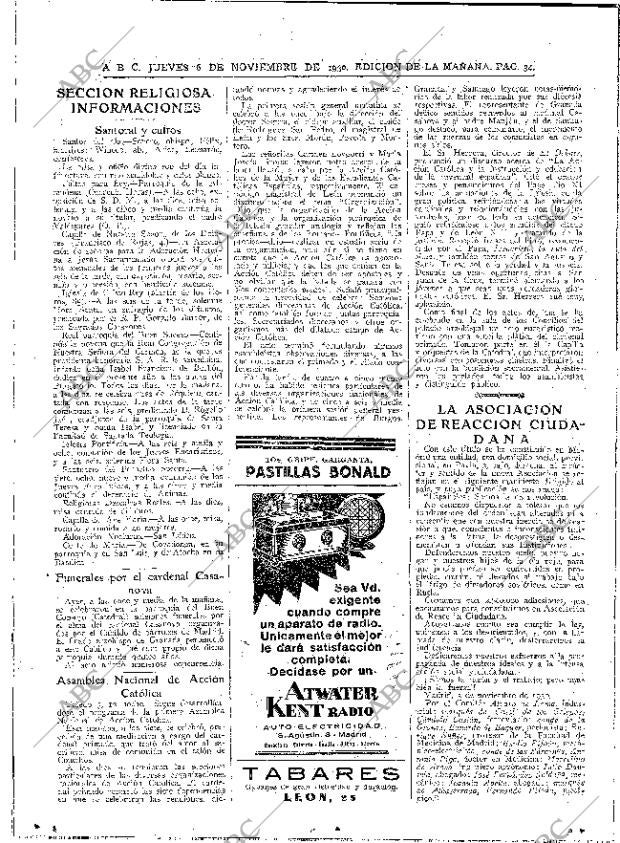 ABC MADRID 06-11-1930 página 34