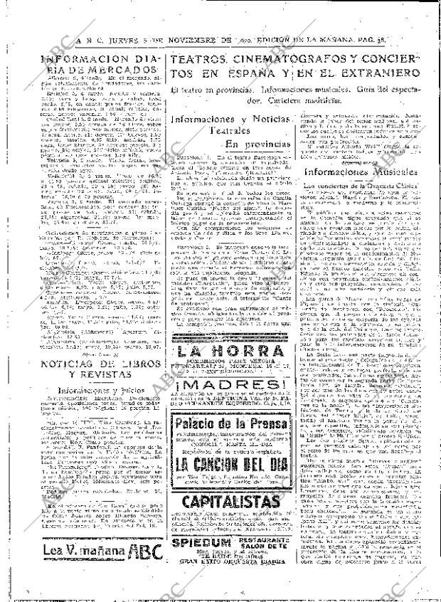 ABC MADRID 06-11-1930 página 38