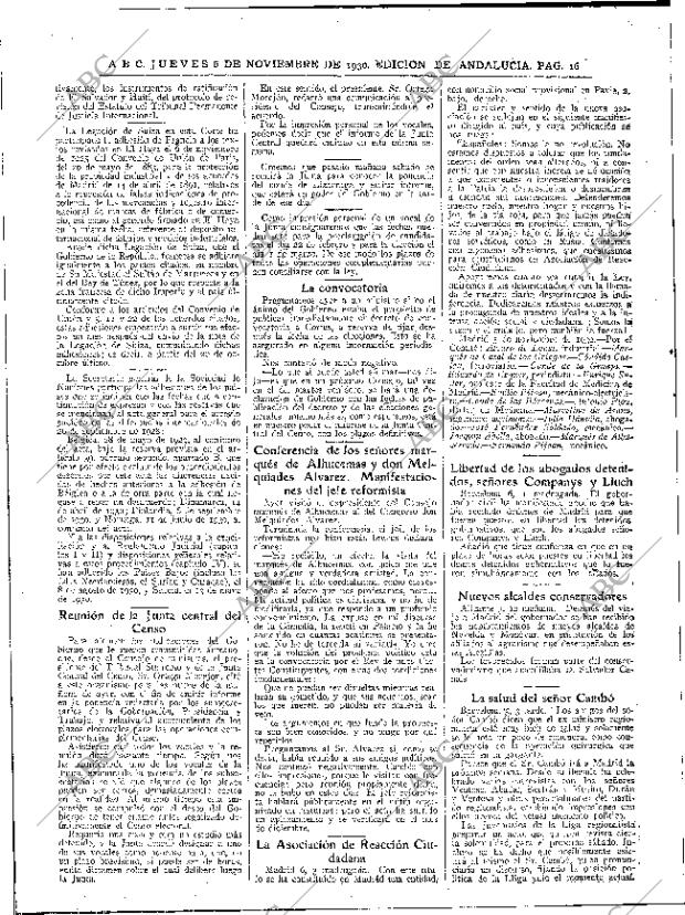 ABC SEVILLA 06-11-1930 página 16