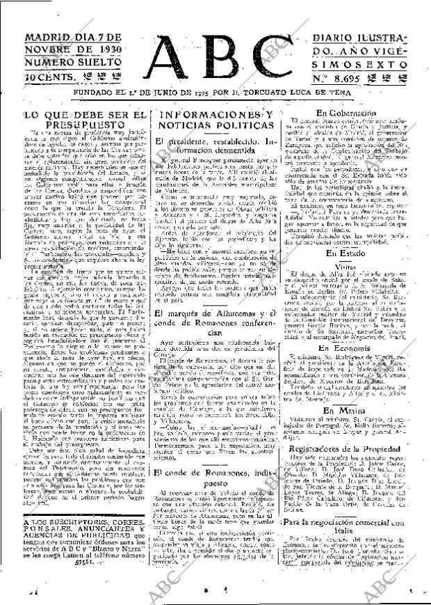 ABC MADRID 07-11-1930 página 15