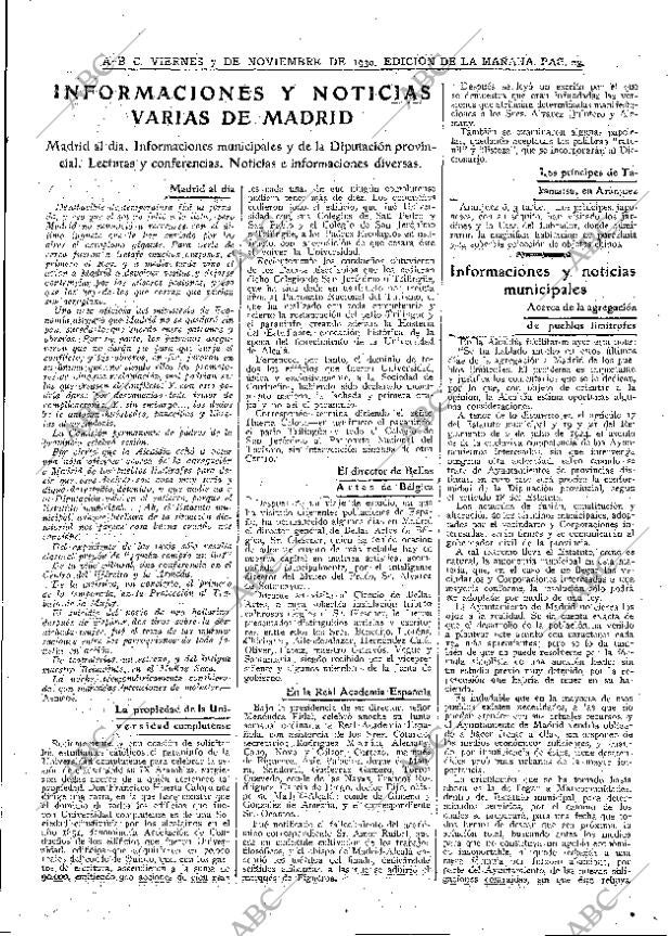 ABC MADRID 07-11-1930 página 23