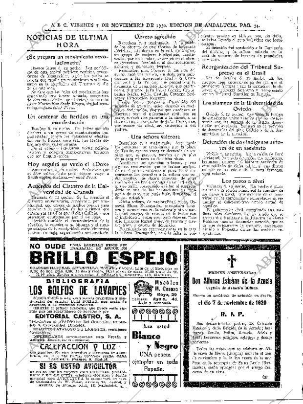 ABC SEVILLA 07-11-1930 página 34