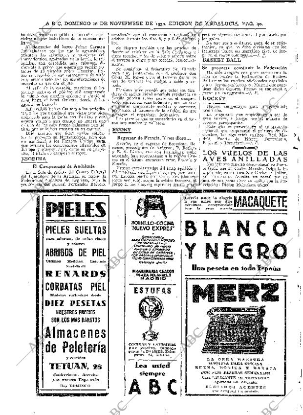 ABC SEVILLA 16-11-1930 página 36