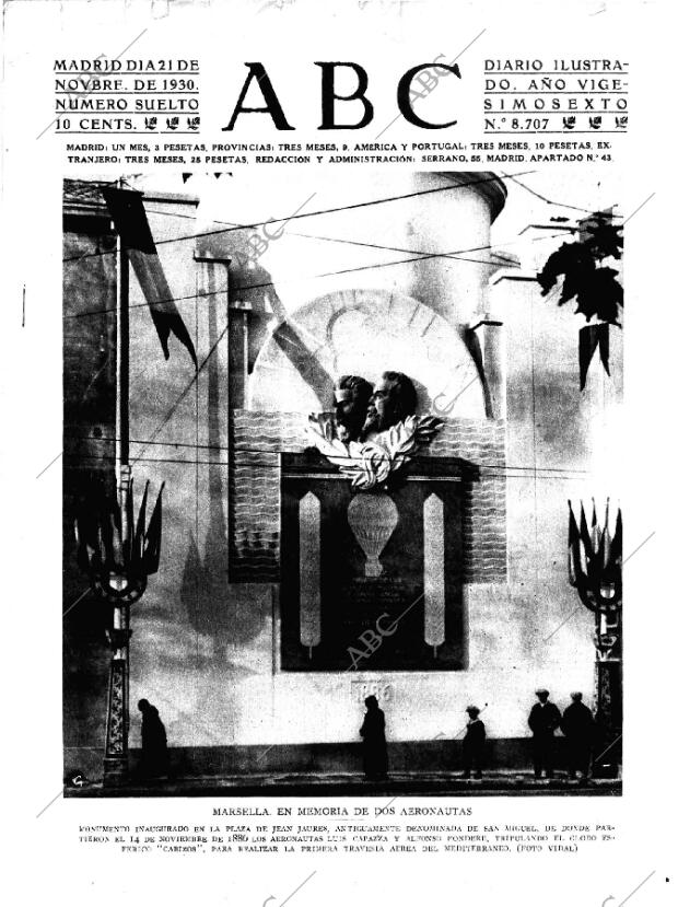 ABC MADRID 21-11-1930 página 1