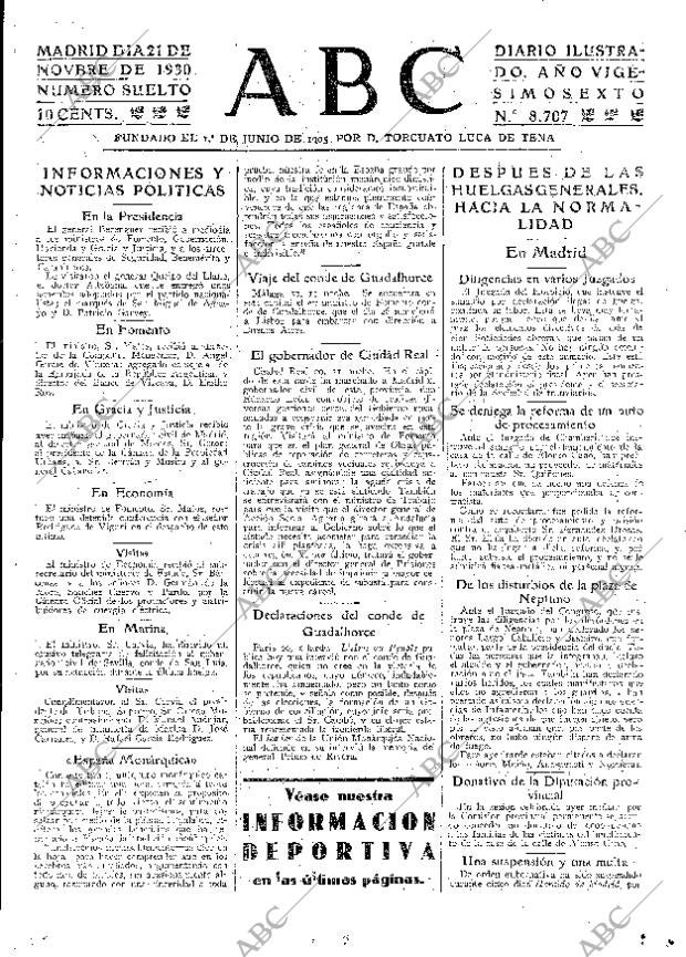 ABC MADRID 21-11-1930 página 15