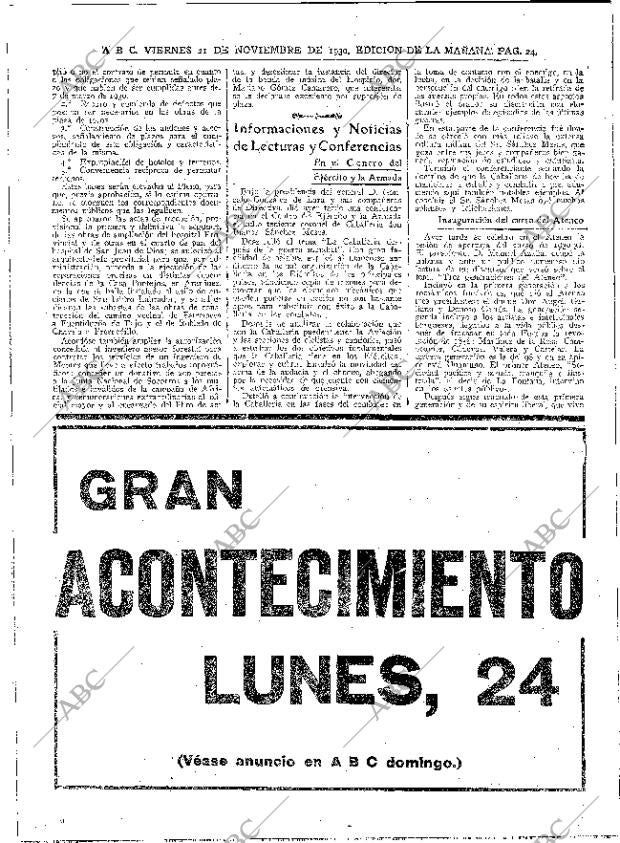 ABC MADRID 21-11-1930 página 24