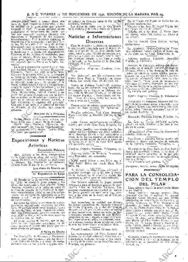 ABC MADRID 21-11-1930 página 25