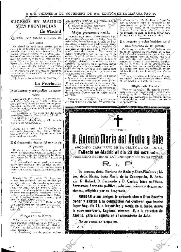 ABC MADRID 21-11-1930 página 33