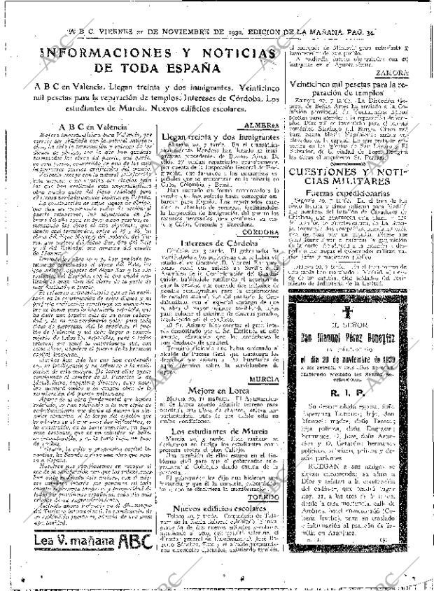 ABC MADRID 21-11-1930 página 34