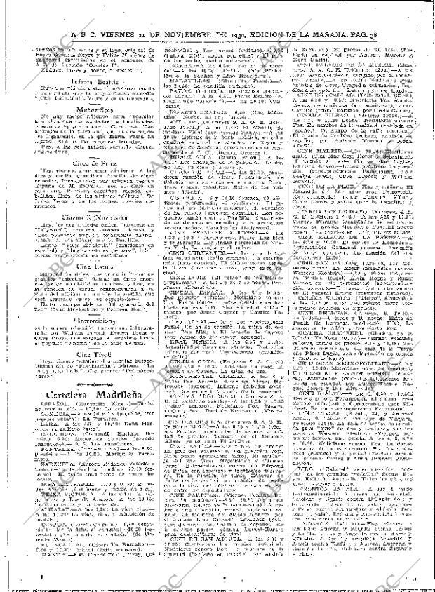 ABC MADRID 21-11-1930 página 38