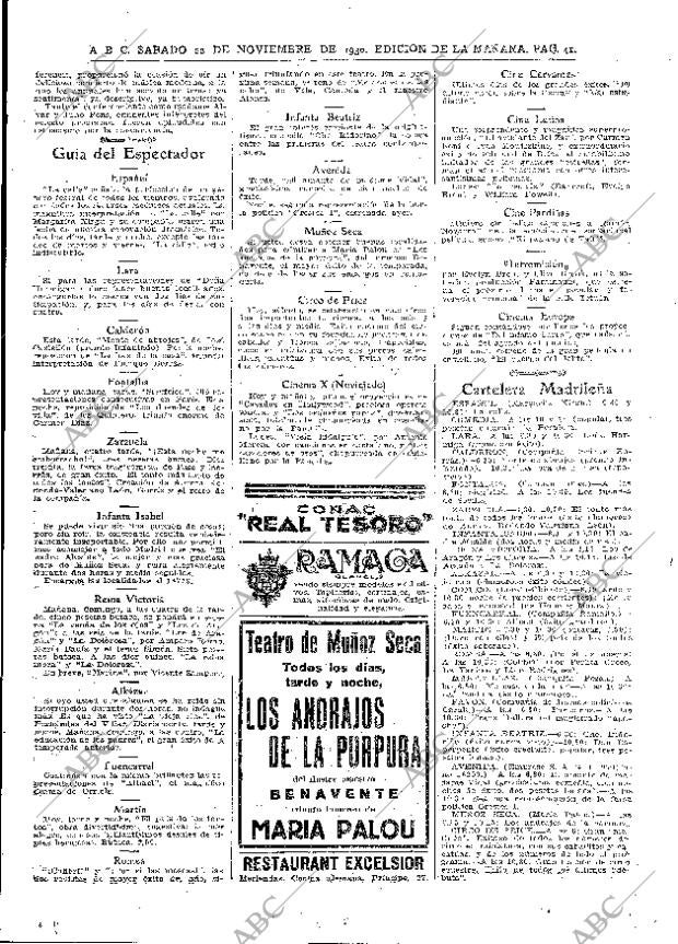 ABC MADRID 22-11-1930 página 41