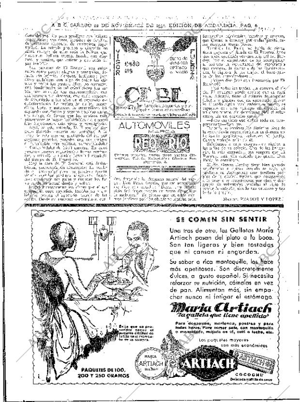 ABC SEVILLA 22-11-1930 página 6