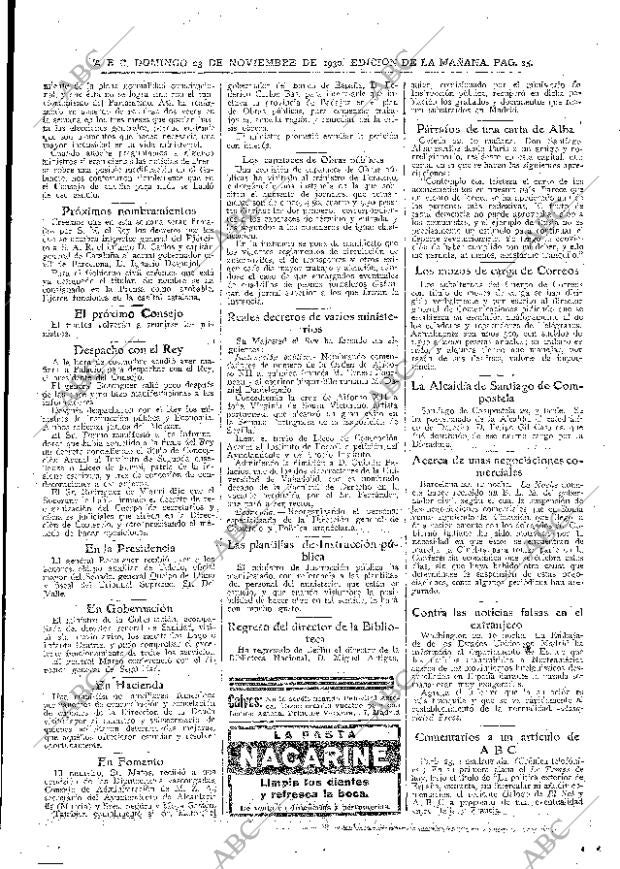 ABC MADRID 23-11-1930 página 25