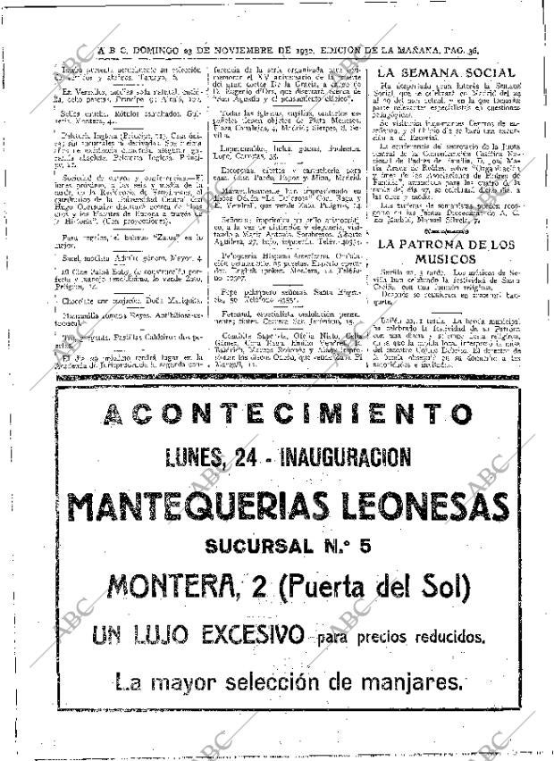 ABC MADRID 23-11-1930 página 36