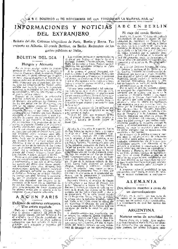 ABC MADRID 23-11-1930 página 39