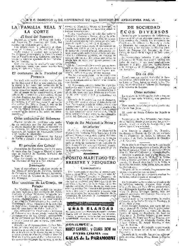 ABC SEVILLA 23-11-1930 página 26