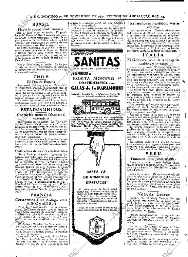 ABC SEVILLA 23-11-1930 página 34