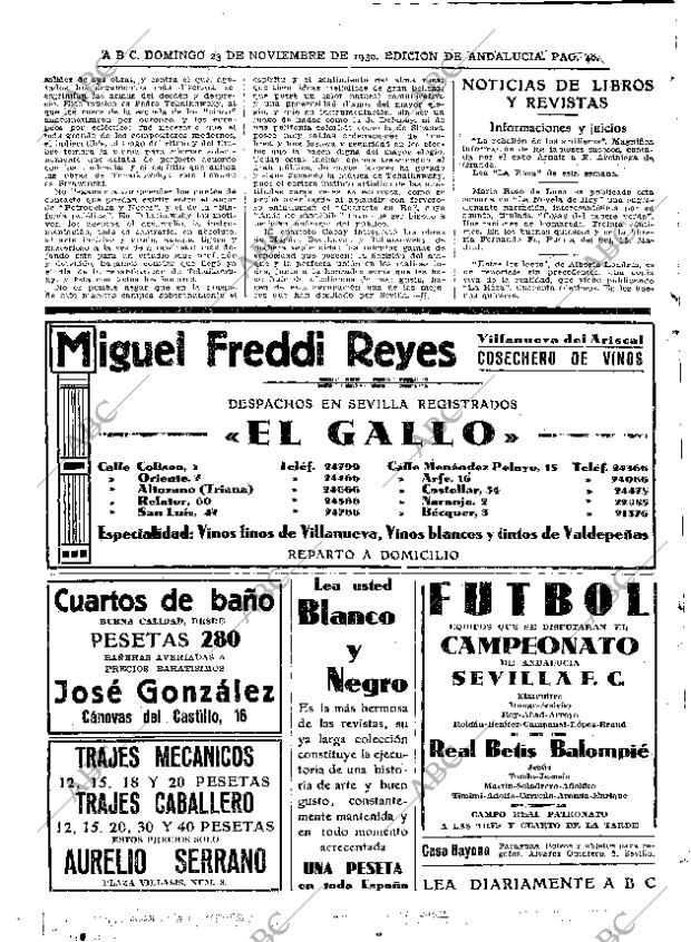 ABC SEVILLA 23-11-1930 página 40