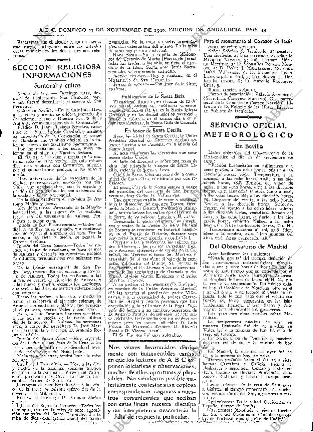 ABC SEVILLA 23-11-1930 página 45