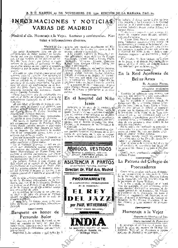 ABC MADRID 25-11-1930 página 29