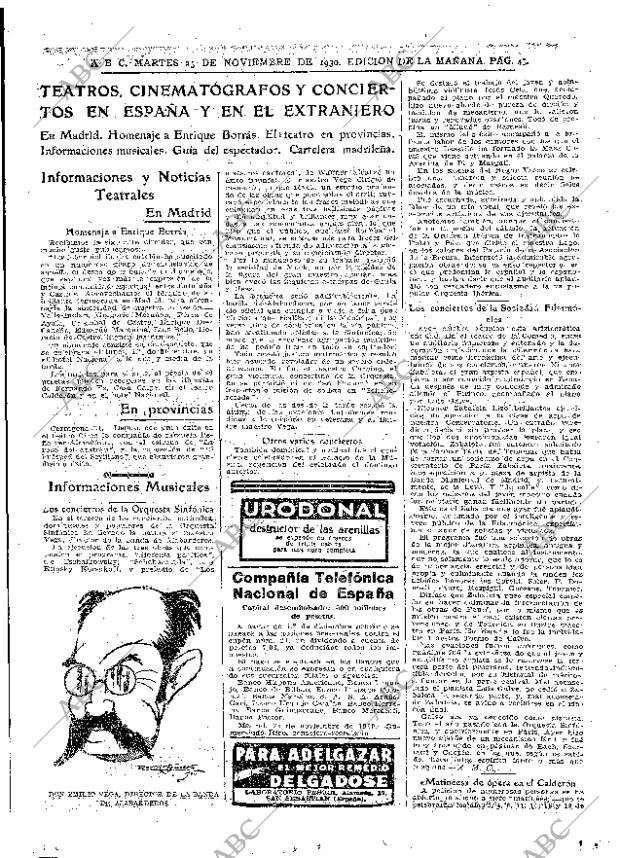 ABC MADRID 25-11-1930 página 43