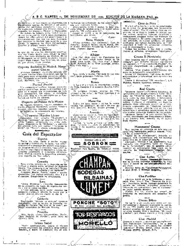ABC MADRID 25-11-1930 página 44
