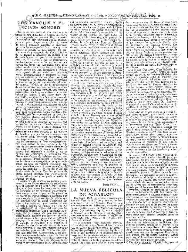 ABC SEVILLA 25-11-1930 página 10