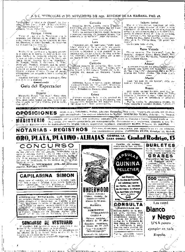 ABC MADRID 26-11-1930 página 44