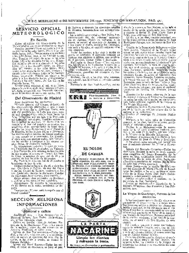 ABC SEVILLA 26-11-1930 página 41