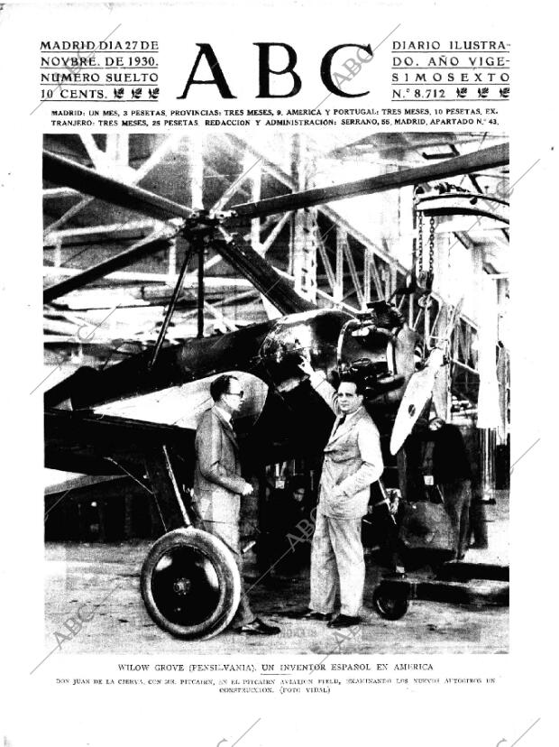 ABC MADRID 27-11-1930 página 1