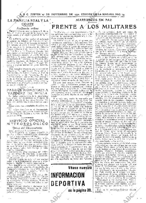 ABC MADRID 27-11-1930 página 19