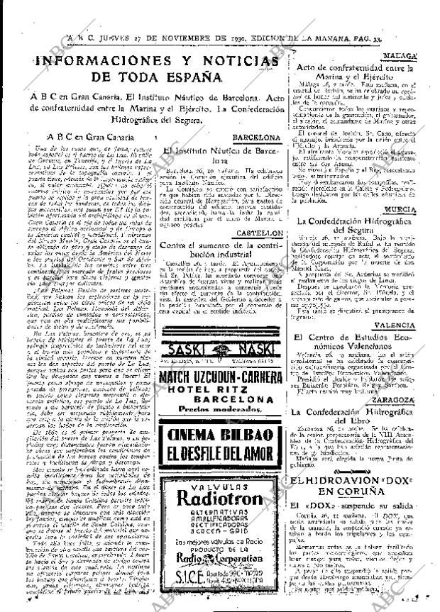 ABC MADRID 27-11-1930 página 33