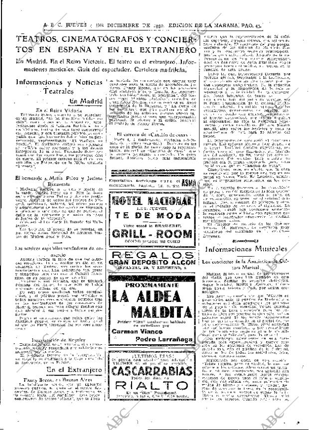 ABC MADRID 04-12-1930 página 43