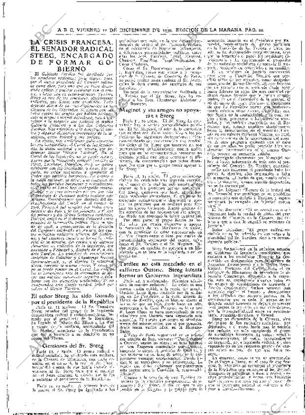 ABC MADRID 12-12-1930 página 20