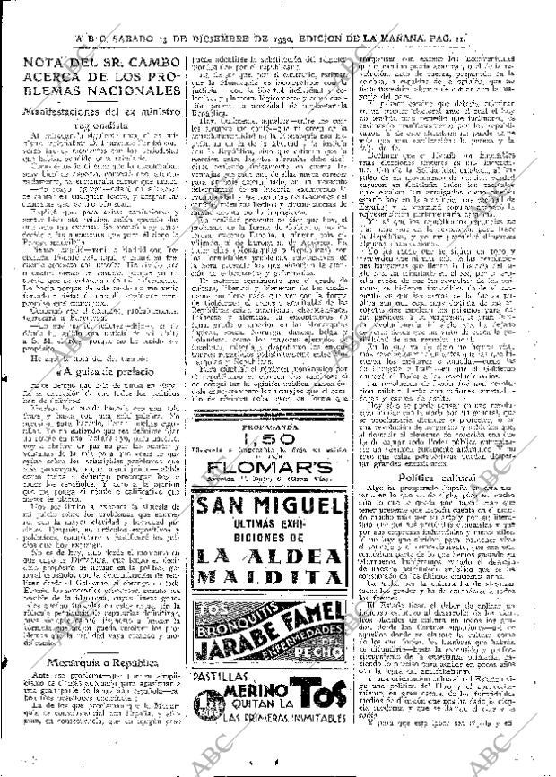 ABC MADRID 13-12-1930 página 21