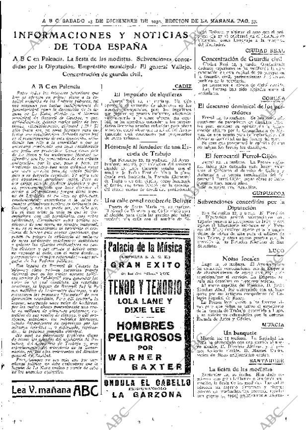 ABC MADRID 13-12-1930 página 37