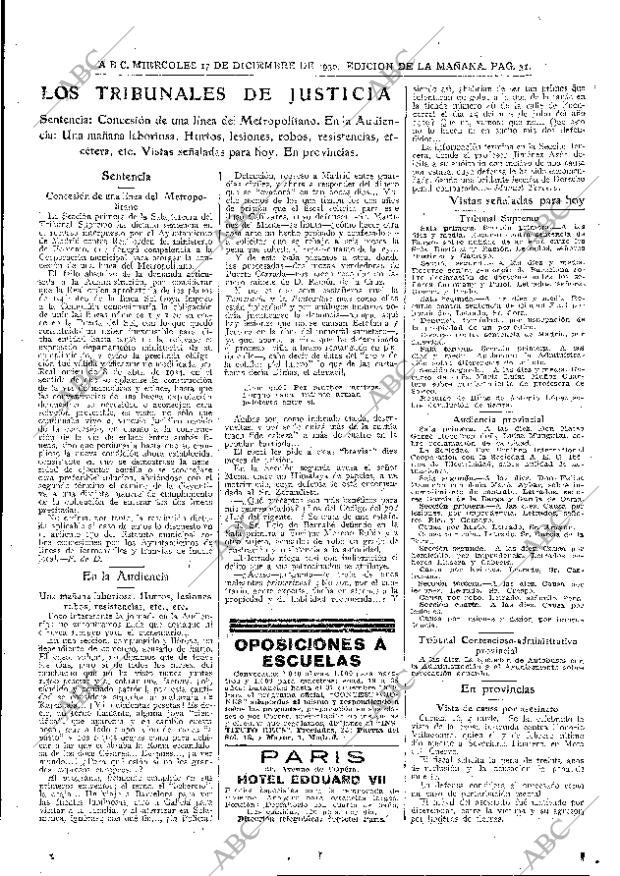 ABC MADRID 17-12-1930 página 31