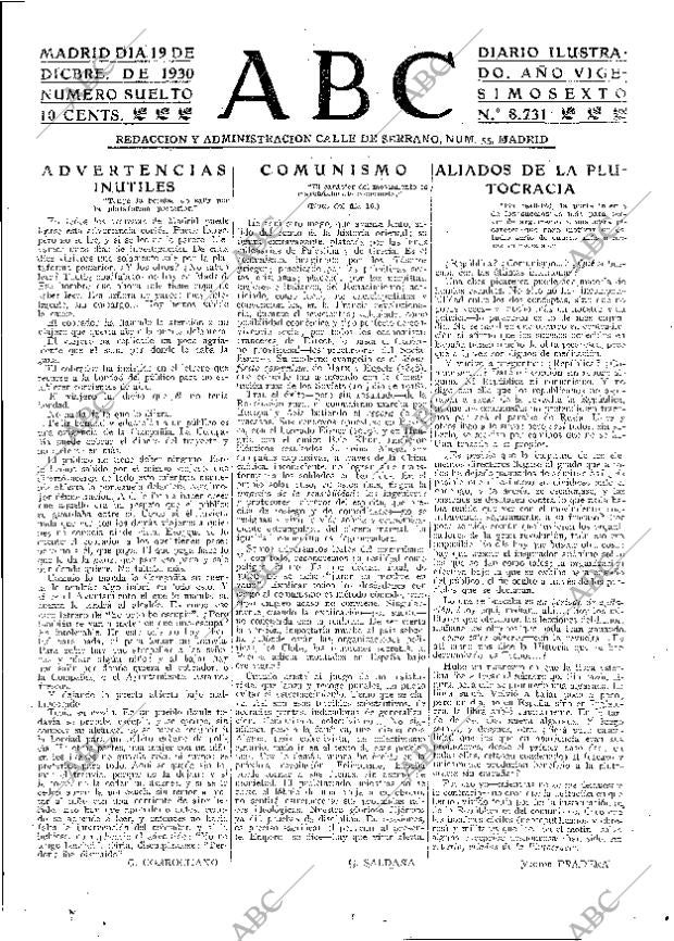 ABC MADRID 19-12-1930 página 3