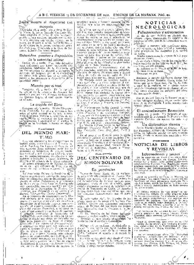 ABC MADRID 19-12-1930 página 40