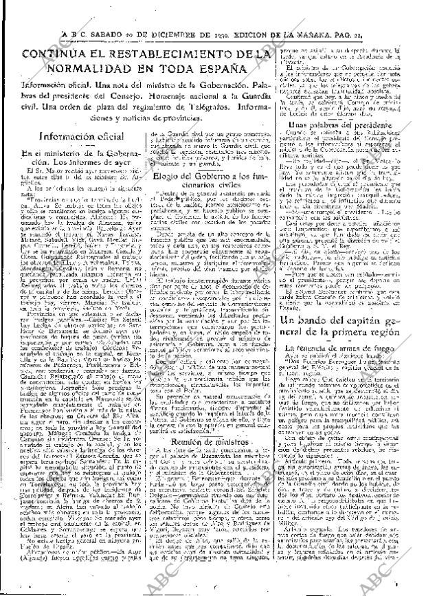 ABC MADRID 20-12-1930 página 21