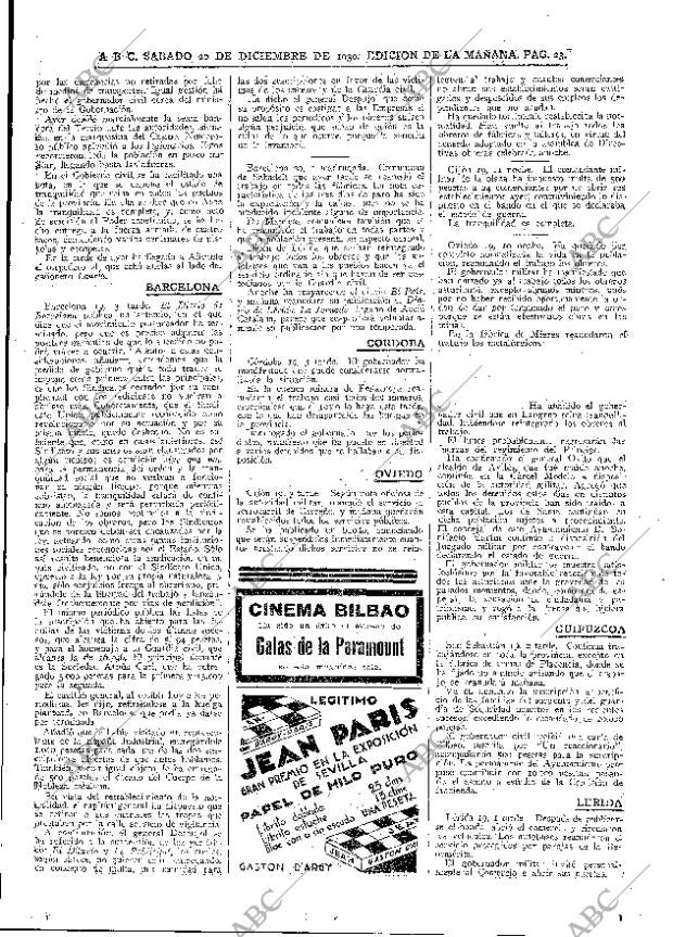 ABC MADRID 20-12-1930 página 23