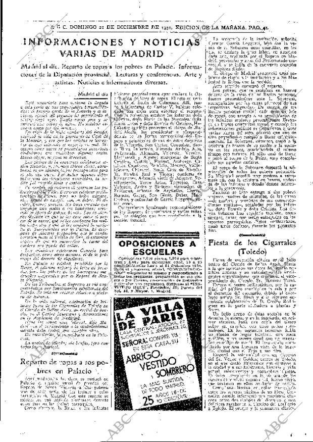 ABC MADRID 21-12-1930 página 41