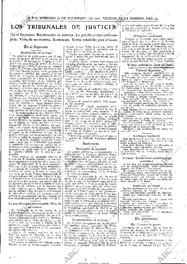 ABC MADRID 21-12-1930 página 45